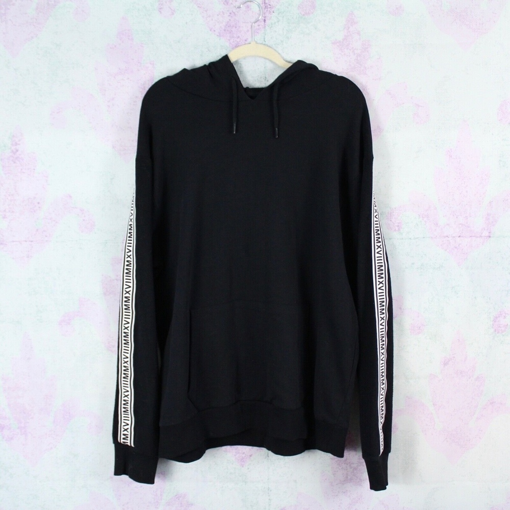 Topman Roman Numeral Tape Hoodie - Picture 3 of 6